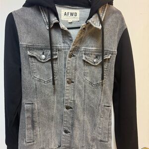 Alpha Forward Denim hoodie jacket